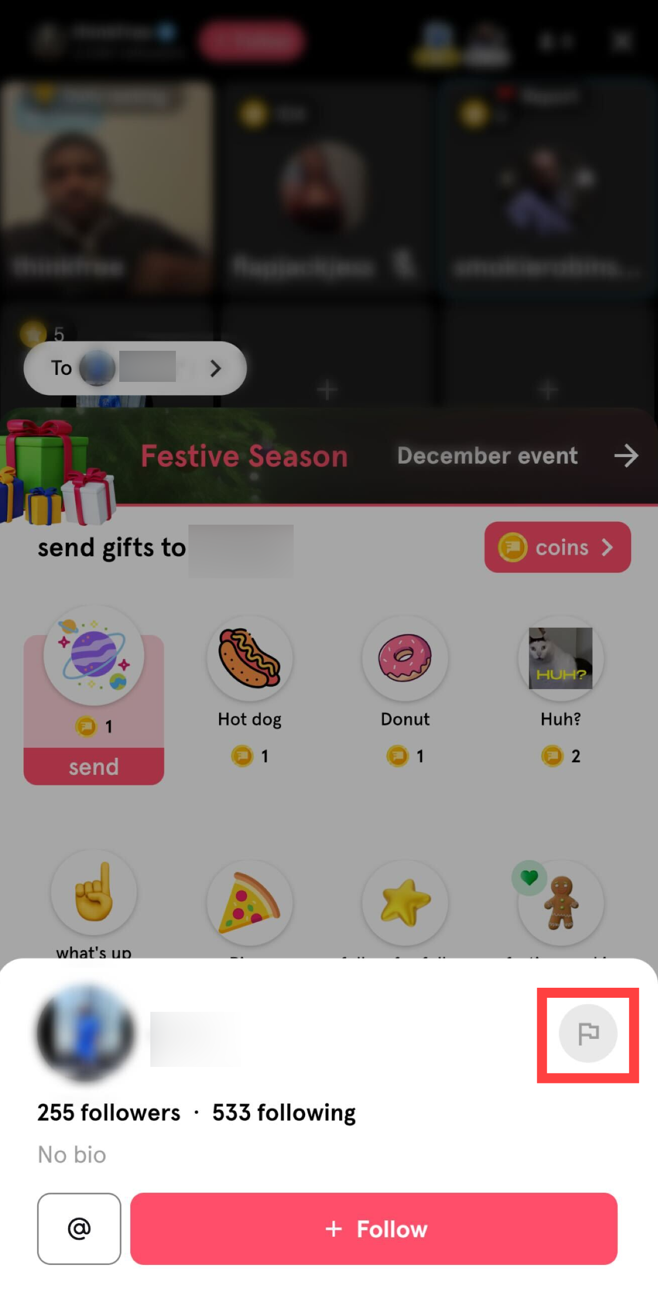 Click the flag icon next to their username.png