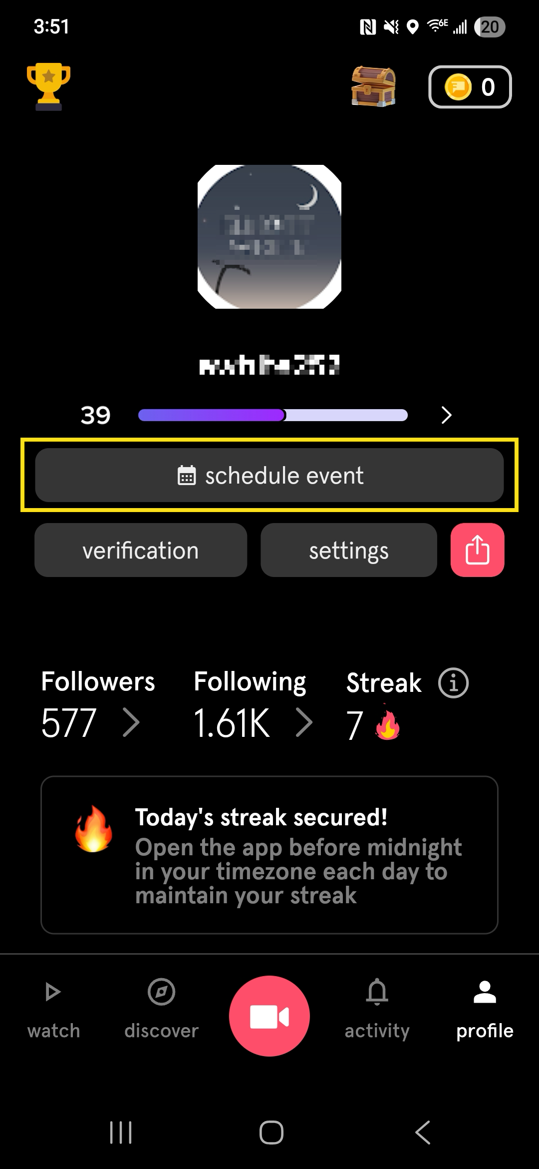 tap profile and tap schedule event.png